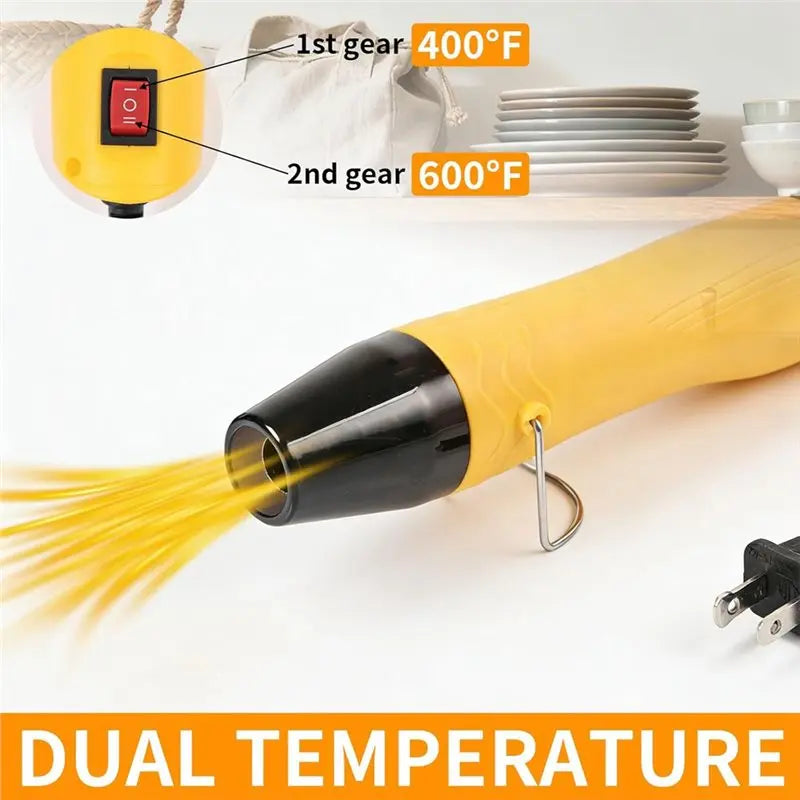 VIBE 350W Heat Gun for Crafting – Dual Temp & Long Power Cord