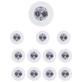VIBE 12-Pack LED Light-Up Coaster Sticker Discs for Parties