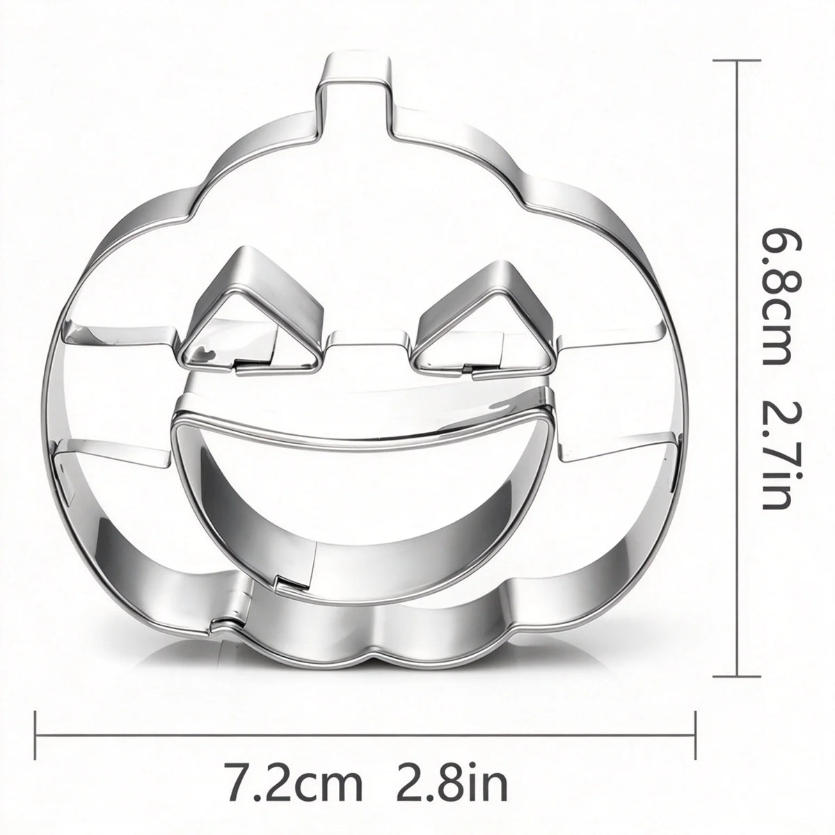 Halloween Cookie Cutter Set – Stainless Steel Pumpkin & Ghost