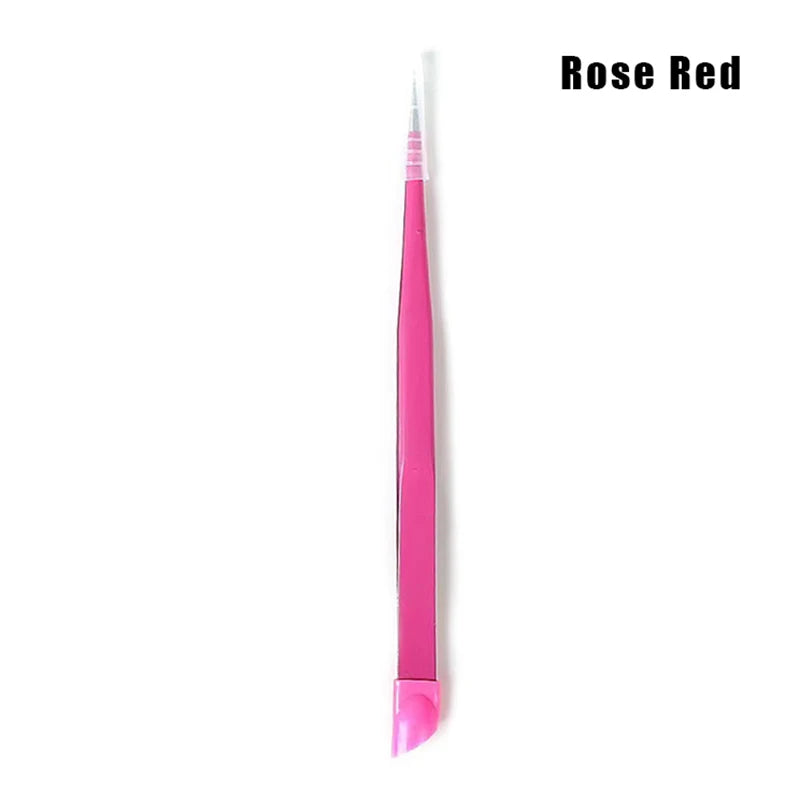 Double-Ended Silicone Nail Art Tweezers | Rhinestone Pick-Up Tool