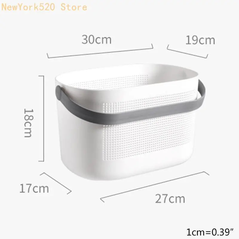 Plastic Storage Basket with Handle – Shower Caddy Organizer