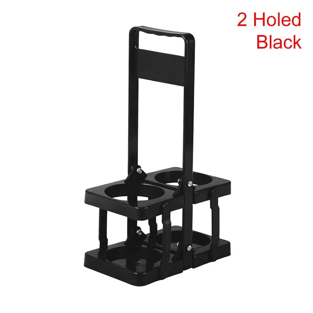 Foldable Beer Bottle Carrier 6-Slot Reusable Plastic Drink Holder