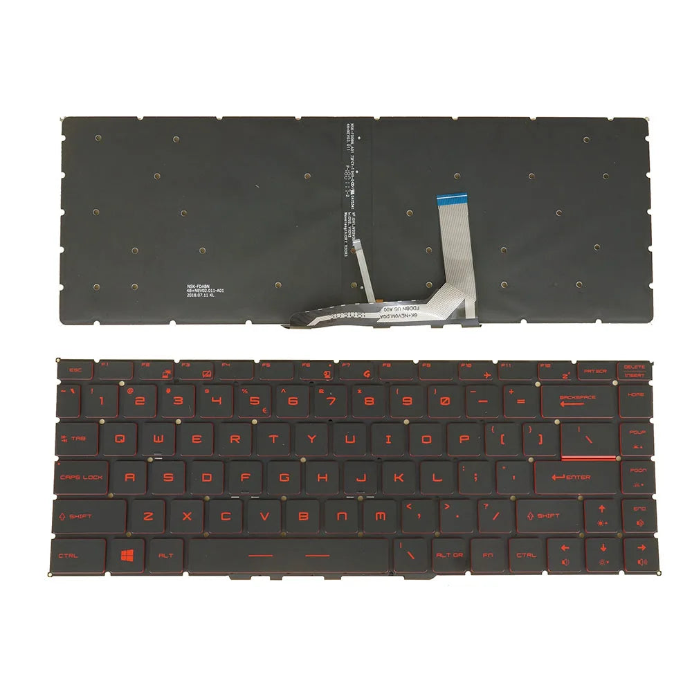 AZUBAY Backlit Keyboard for MSI PS63 Modern 8M 8RC 8SC