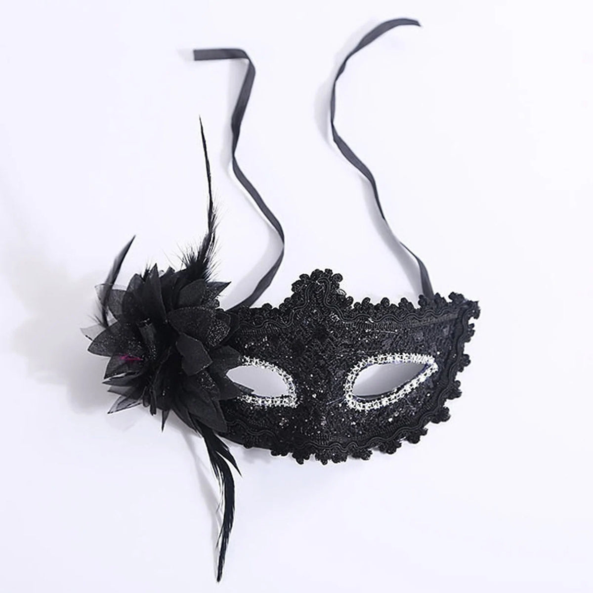 Rhinestone Masquerade Mask – Shiny Party & Photo Prop