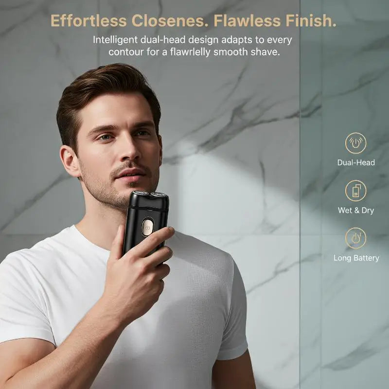 Eelhoe Men's Portable Electric Shaver USB Rechargeable Waterproof