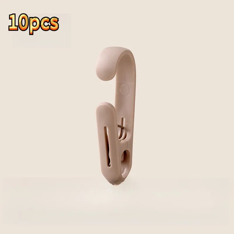 10-Pack Multifunctional Plastic Clips – Home Storage Hooks