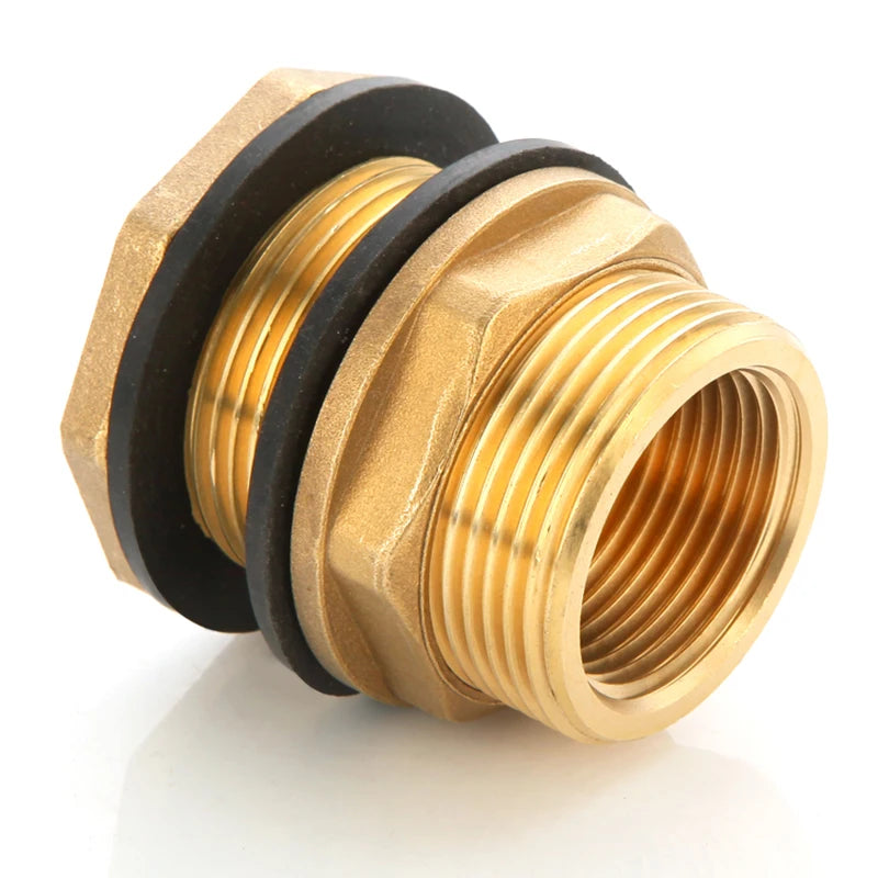 Brass Water Tank Connector 1/2"–2" BSP Thread Adapter Coupling