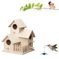 Wooden Hanging Birdhouse – Outdoor Garden Bird Nest Box