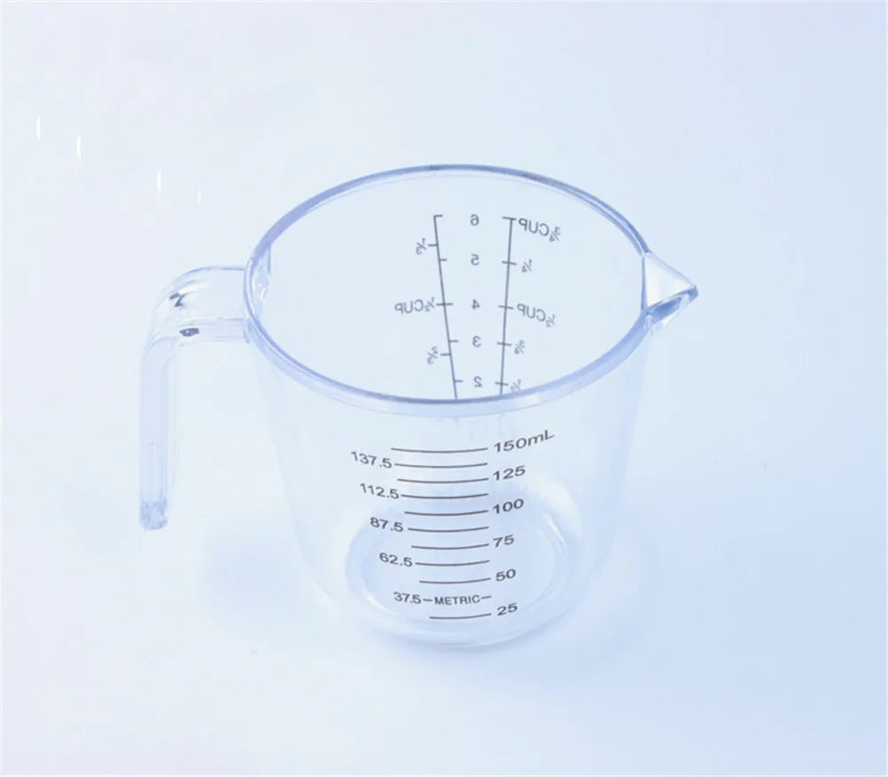 Clear Plastic Measuring Cup 200ml with Scale – Kitchen Tool