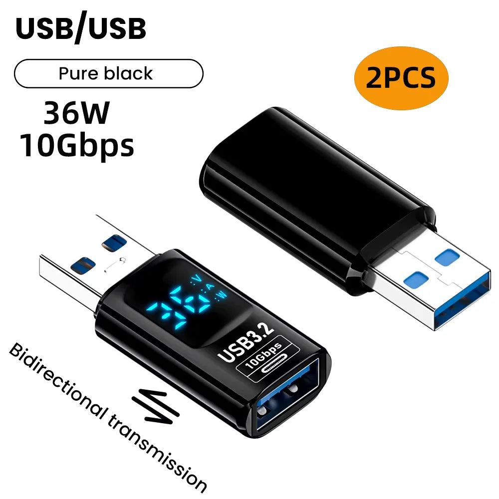 USB 3.2 Digital Display Adapter 10Gbps USB-A to USB-C Converter
