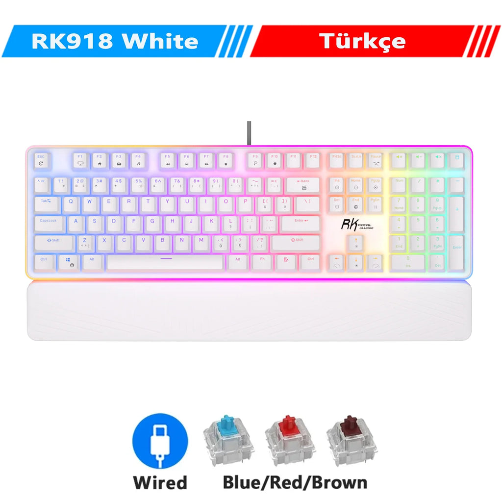 RK Royal Kludge RK918 108-Key RGB Mechanical Keyboard