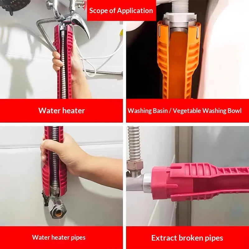 8-in-1 Basin Wrench Faucet Installer Plumbing Tool