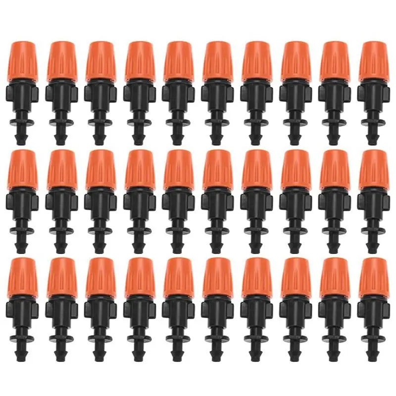 500-Pack Adjustable Drip Irrigation Spray Nozzles – 2-Mode Misting
