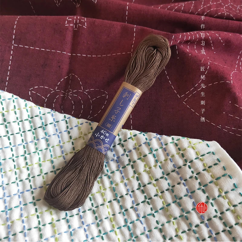 Yokota 4-Strand Cotton Embroidery Thread 40m – 20 Colors