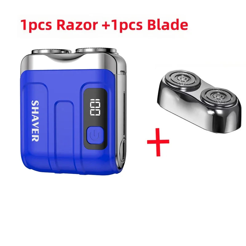 XMSJ Electric Dual Blade Smart Shaver – Digital Display, Type-C