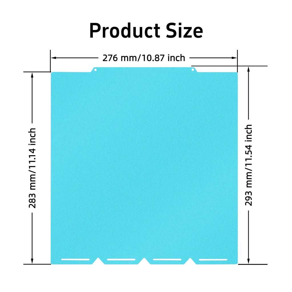Snapmaker U1 Cold Build Plate 276×293mm – PLA & PETG