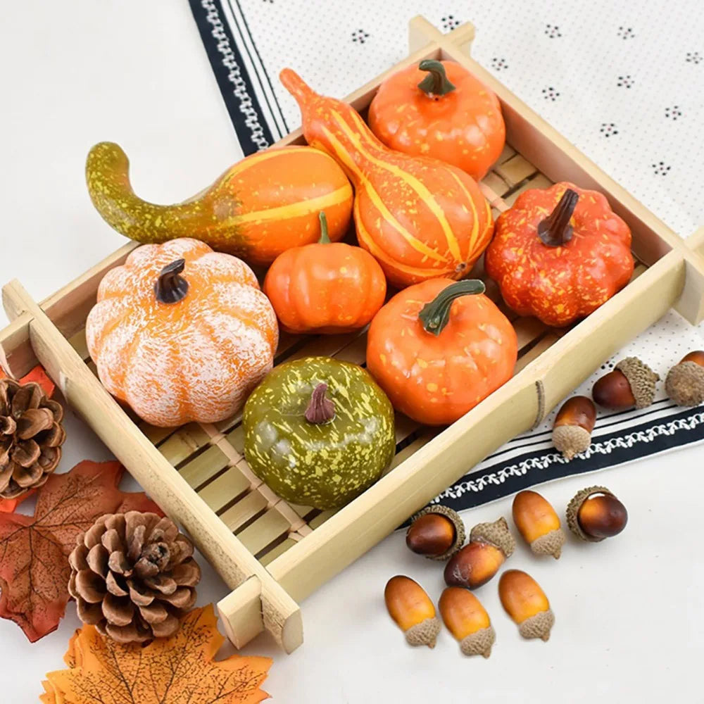 50pcs Faux Berries & Maple Leaves Fall Halloween Decoration Set