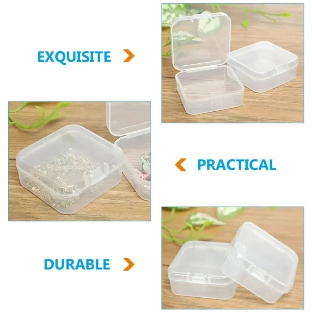 Mini Transparent Plastic Storage Box – Jewelry, Beads & Small Items