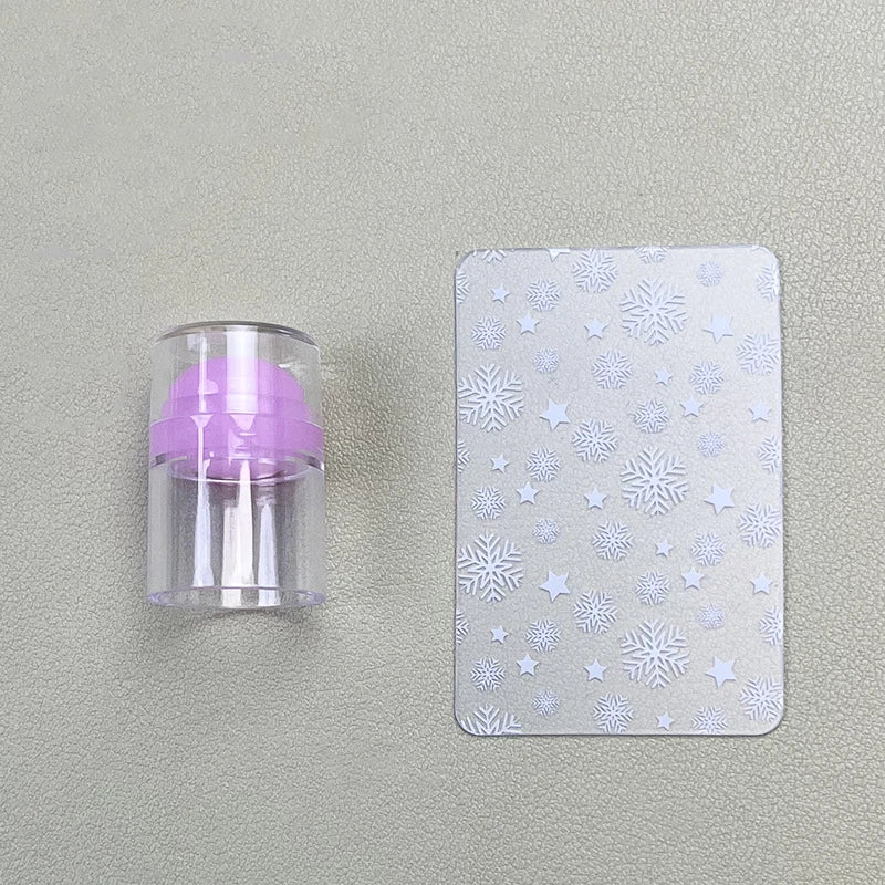 Silicone Nail Art Stamper & Scraper – French Tip Jelly Stamp