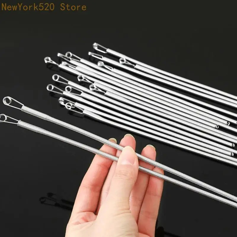 5-Pack Spring Drawstring Threader – Flexible Steel Elastic Cord Tool