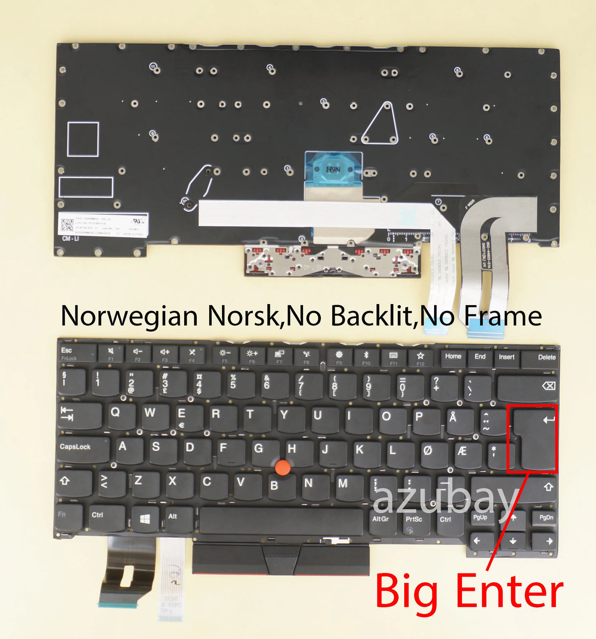 Italian/Norwegian/Canadian Keyboard – Lenovo ThinkPad P1 Gen 1 & 2