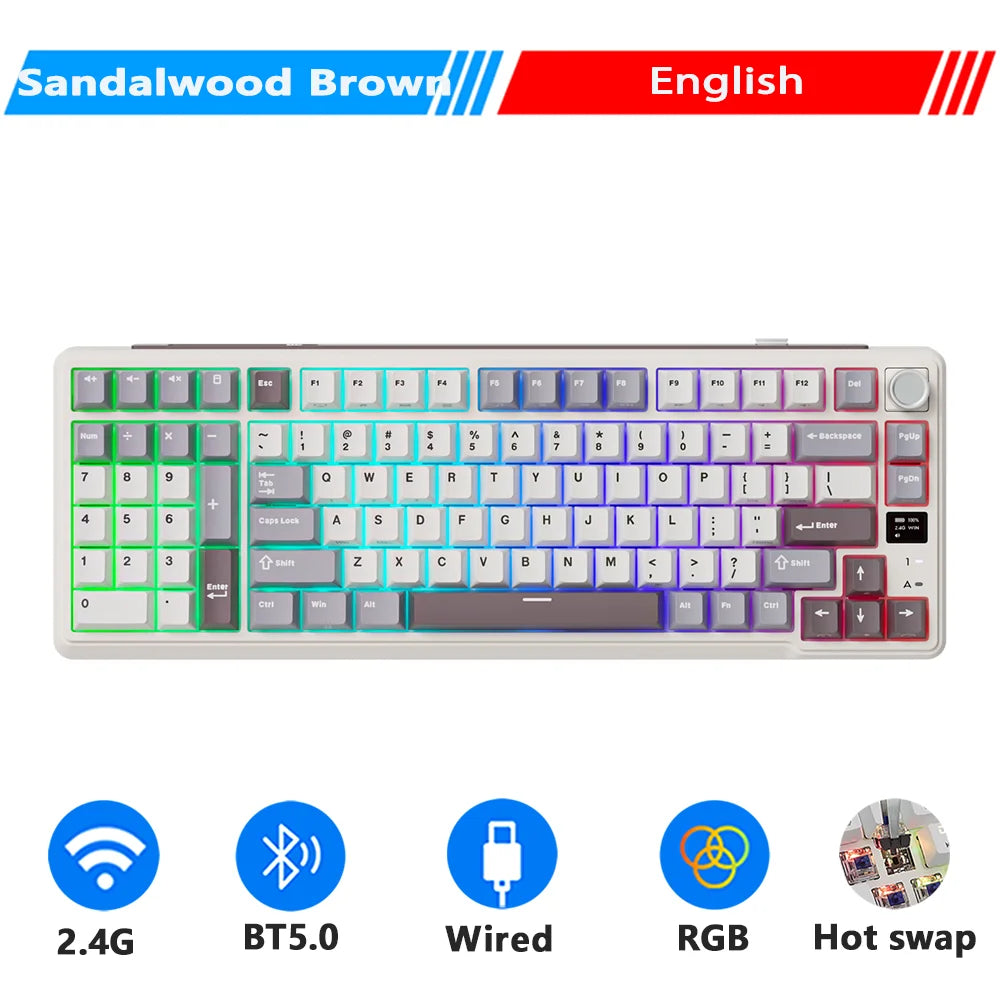 RK L98 Left-Handed Mechanical Keyboard – Wireless 95% RGB