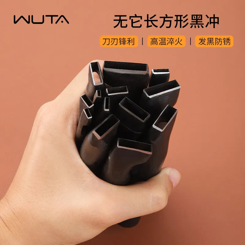 WUTA Rectangular Leather Belt Punch – DIY Manual Strap Tool