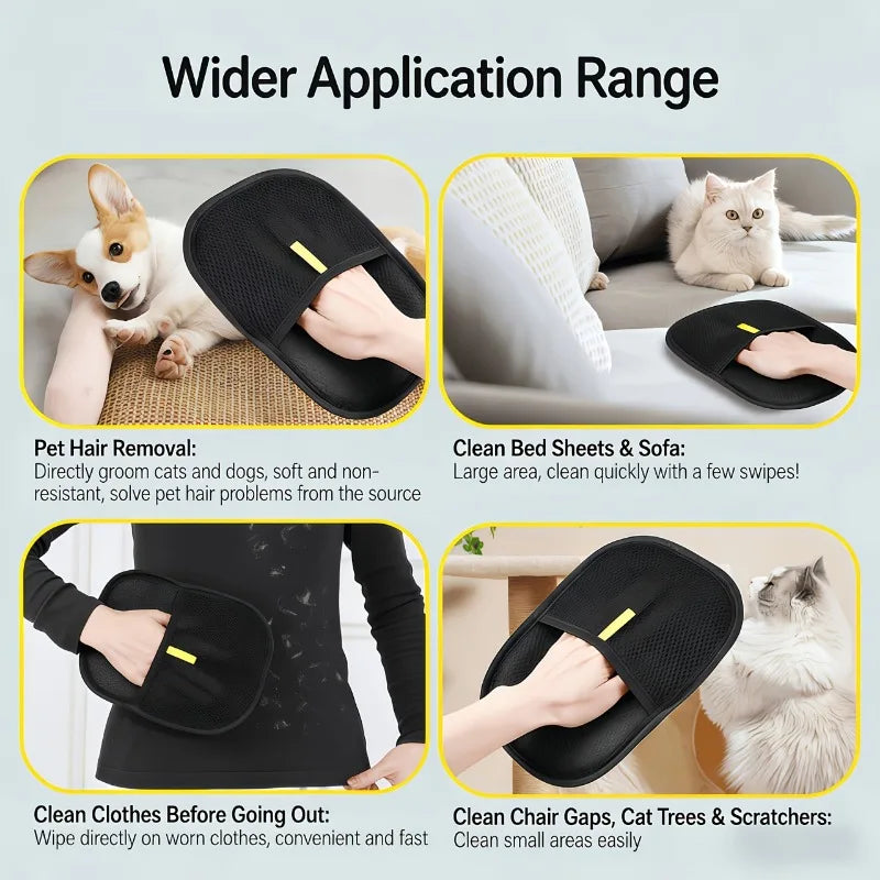 VIBE Extra-Large Pet Hair Removal Gloves – Cats & Dogs