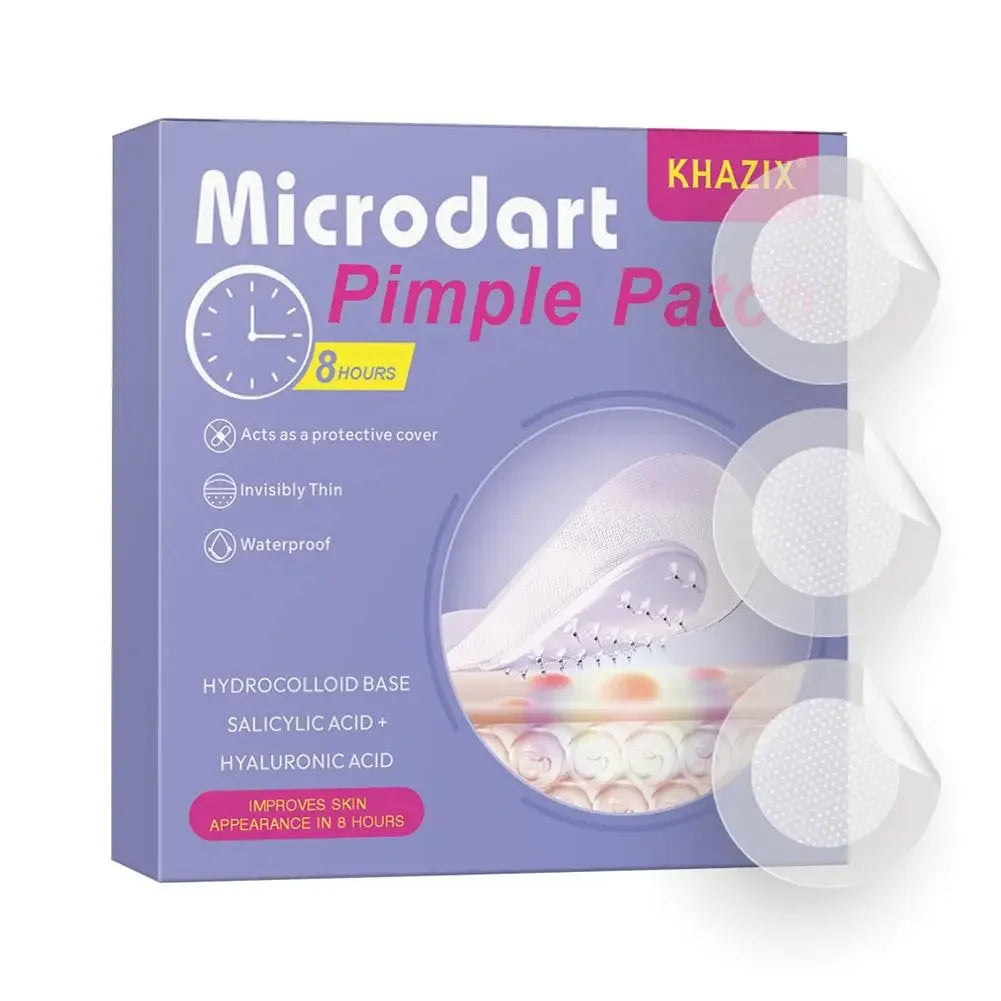 Hydrocolloid Acne Patches Invisible Microneedle Blemish Stickers 24pc