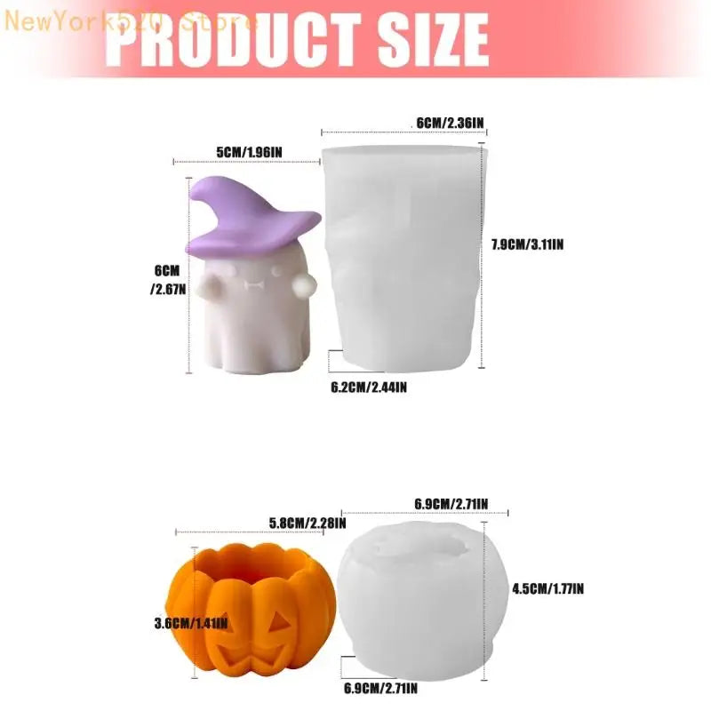 Silicone Gourd & Specter Soap Mold | Flexible Craft Mould