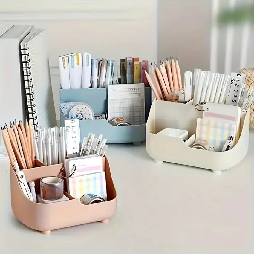 5-Section Desktop Organizer – Large Capacity Stationery Holder
