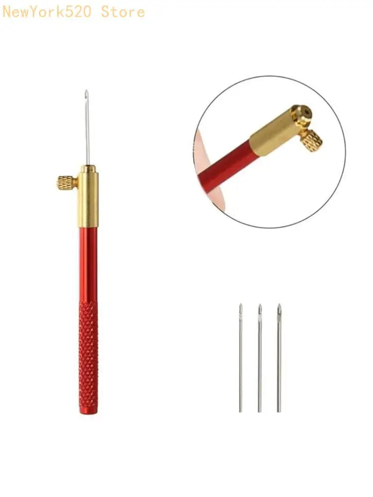 French Crochet Hook Set – 3 Interchangeable Beading Needles