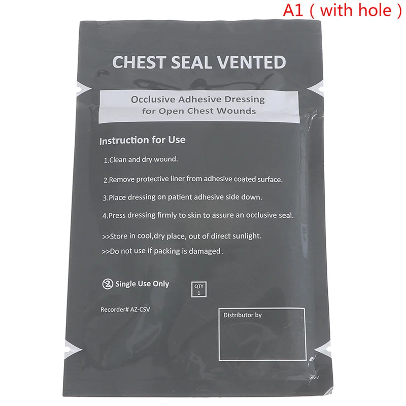 Occlusive Chest Seal Adhesive Dressing – Emergency First Aid