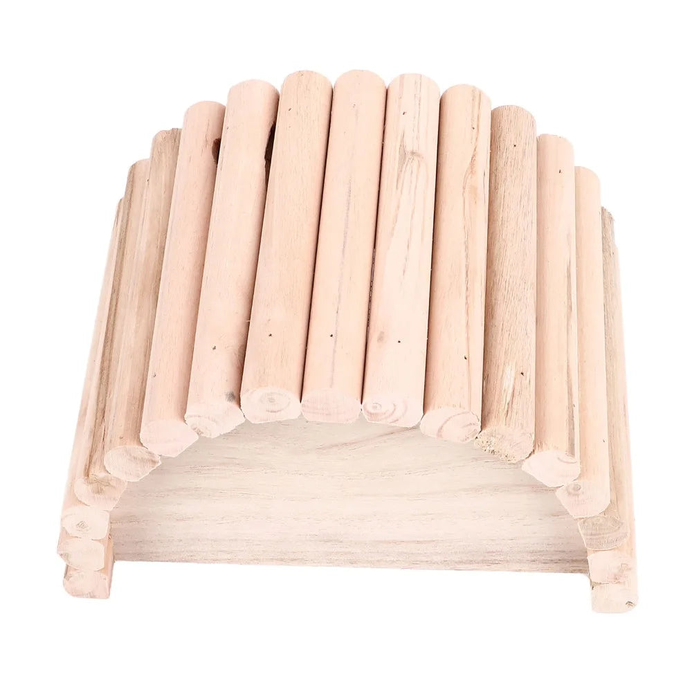 Arch Handcrafted Wooden Hamster House – Small Pet Hideout