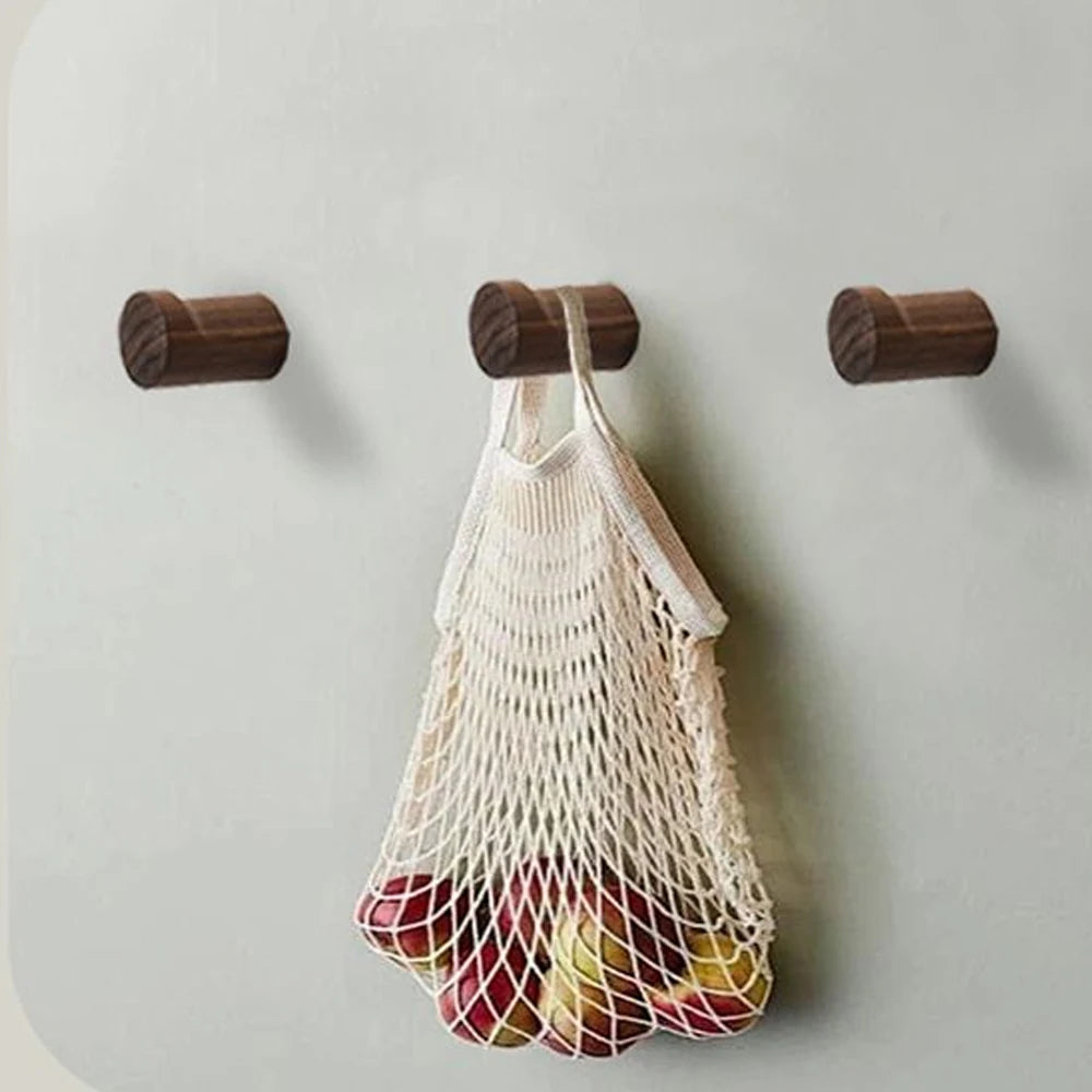 Wooden Wall Coat Hook – Natural Wood Entryway Hanger