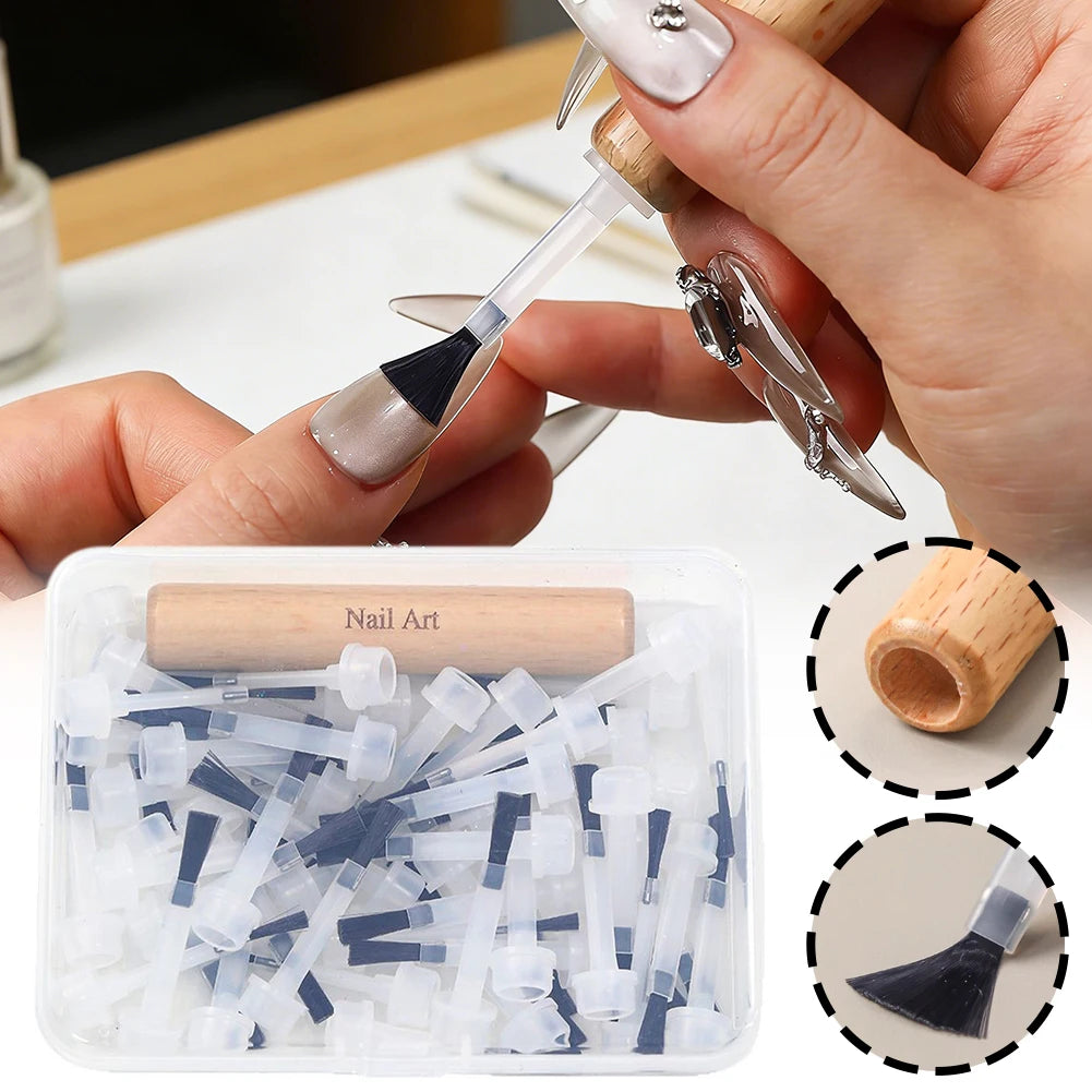 Dual-Ended Gel Nail Art Brush Set – Polish Replacement Brushes