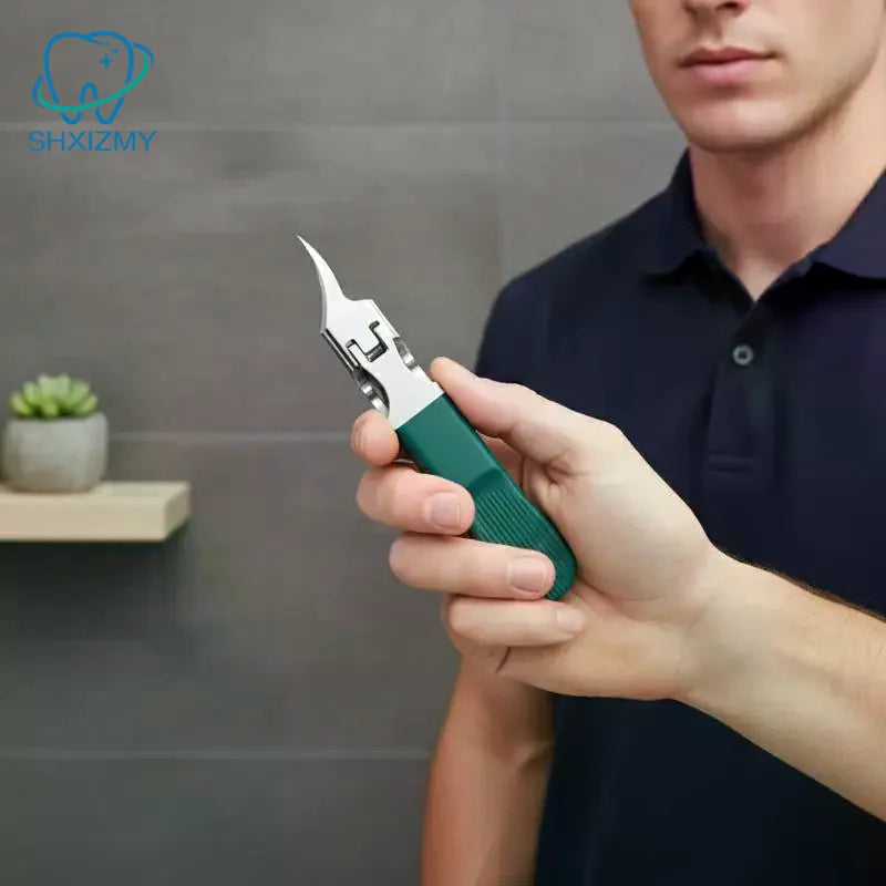 Slanted Pointed Nail Clipper Anti-Splash Stainless Steel
