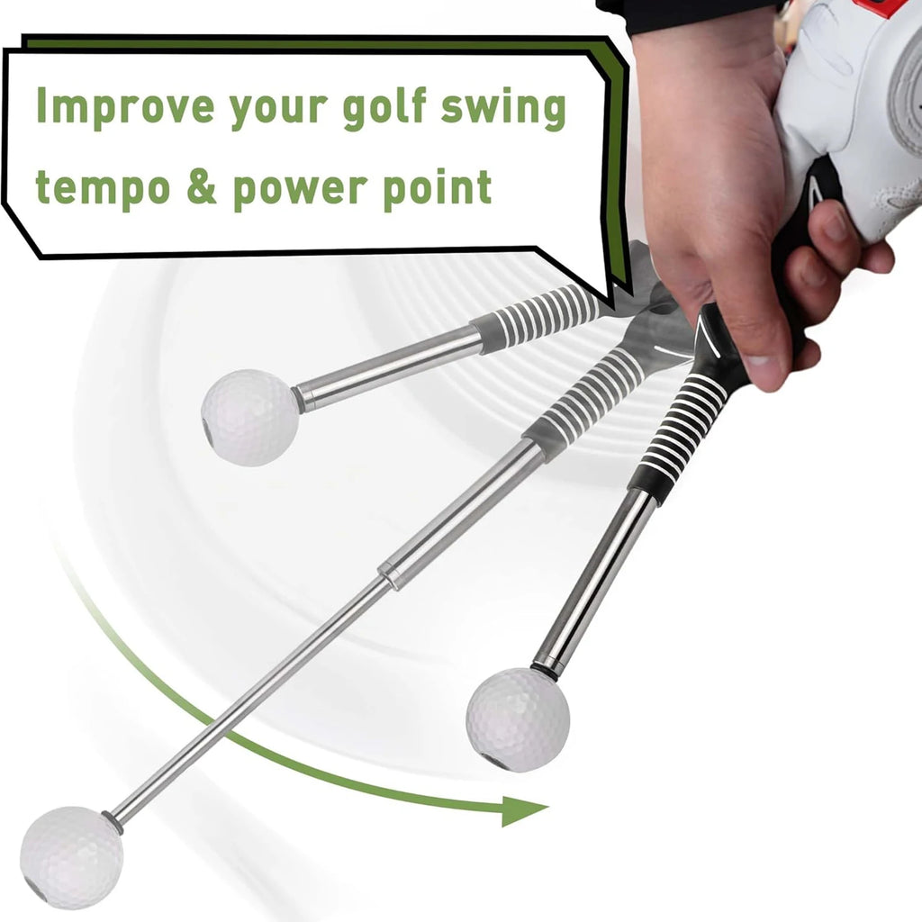 Retractable Golf Swing Trainer – Click Feedback Grip Aid | VIBE