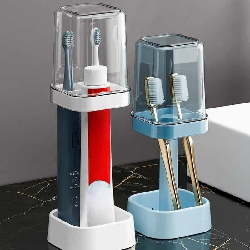 Space-Saving Toothbrush Holder with Dustproof Cover | VIBE