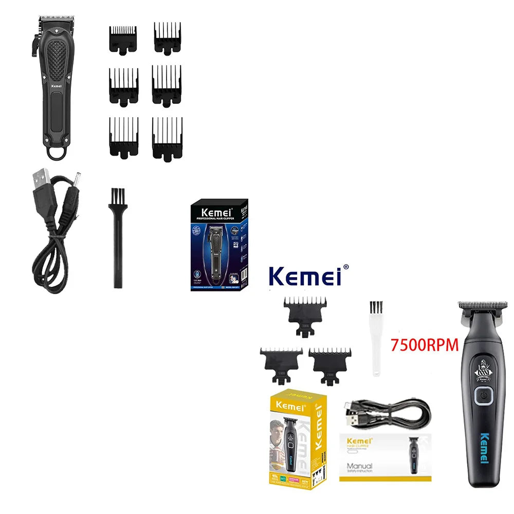 Kemei Cordless Hair Clipper & Men's Grooming Kit