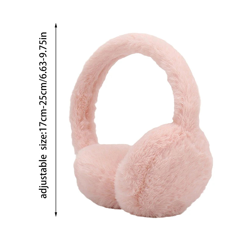 Soft Plush Foldable Ear Warmers – Unisex Winter Earmuffs