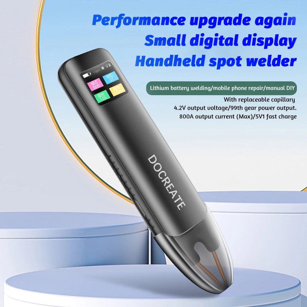 VIBE Handheld Spot Welder Portable Digital LED 18650 Battery