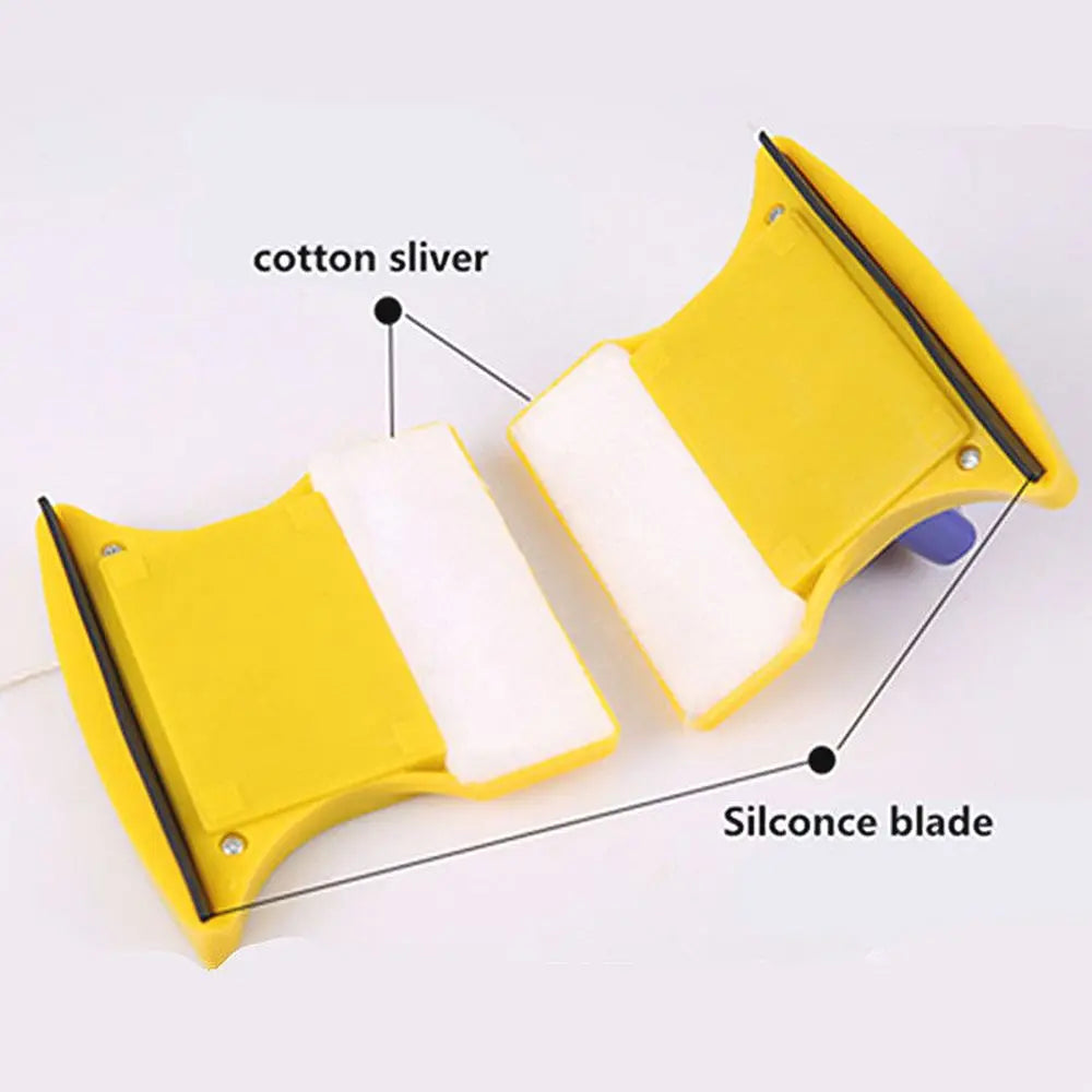 Double-Sided Magnetic Window Cleaner with 1.2M Safety Rope
