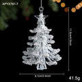 Clear Acrylic Christmas Ornaments – Glitter Faceted Deer Decor
