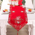 Holly Embroidered Christmas Table Runner 38×176 cm