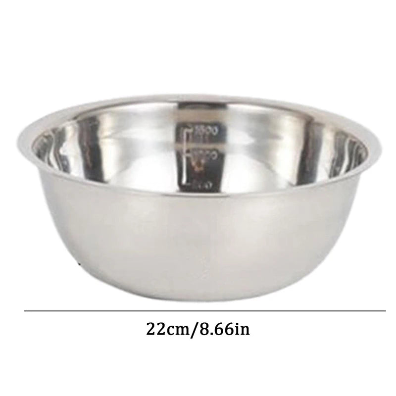 Stainless Steel Scaled Mixing Bowl 16cm 20cm 22cm | VIBE