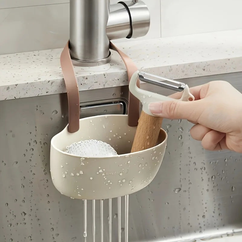 Kitchen Sink Organizer – Hanging Soap, Sponge & Brush Rack
