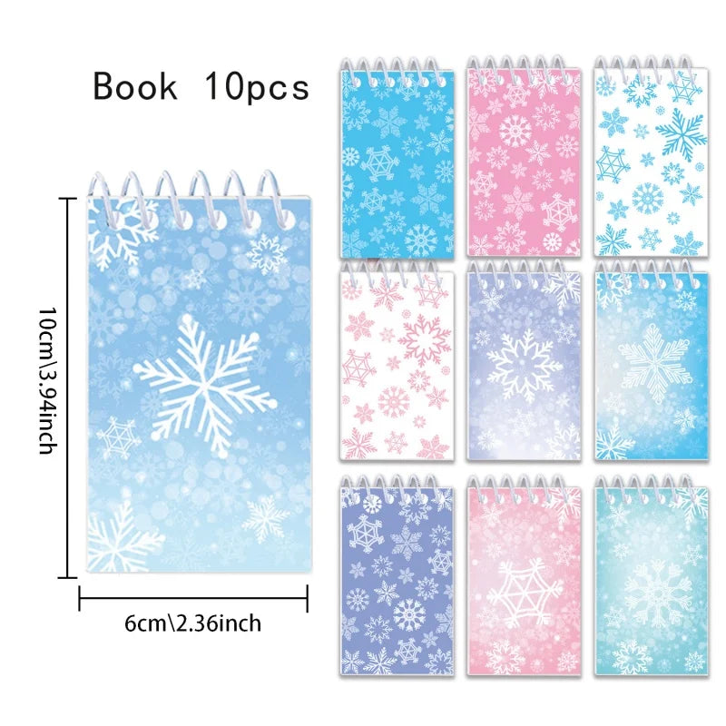 Blue Snowflake Castle Party Tableware Set – Cups, Plates & More
