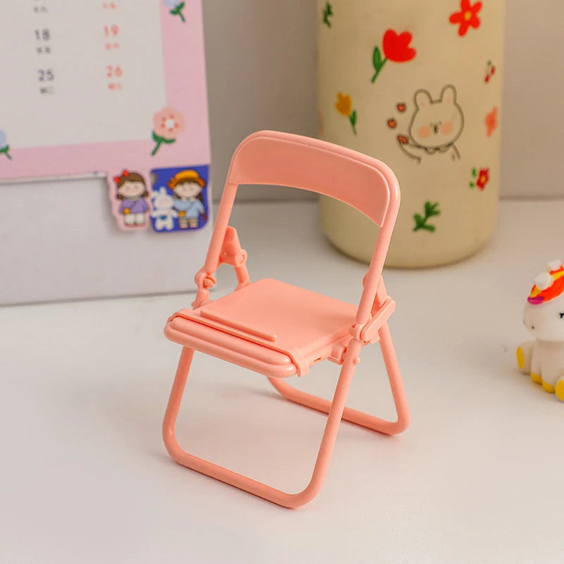 Mini Chair Phone Stand – Cute Portable Desktop Holder