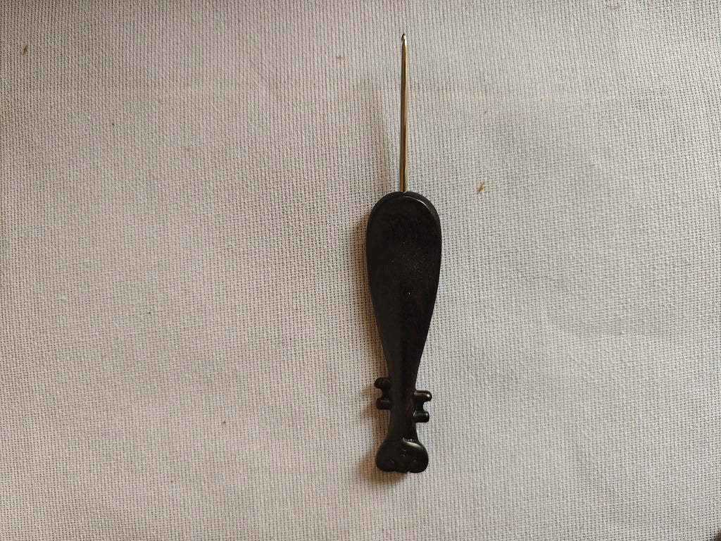 Ebony Wood Handle Crochet Hook – DIY Doll & Wool Craft Tool